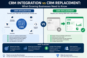 CRM Integration vs CRM Replacement: What Growing Businesses Need to Know